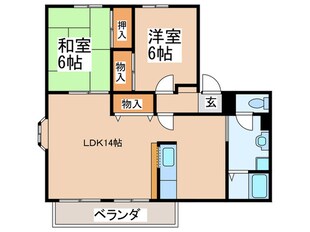 サンビレッジコヤマの物件間取画像